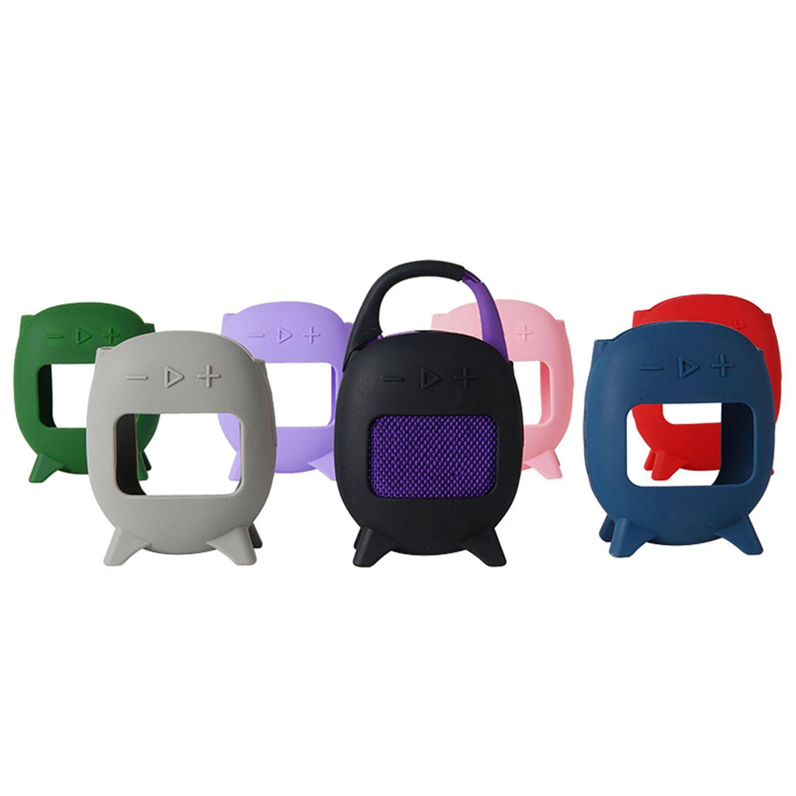 Silikonfodral för JBL Clip 5 Bluetooth-kompatibel högtalare Fullt skydd Dammtätt Förtjockat skyddsfodral