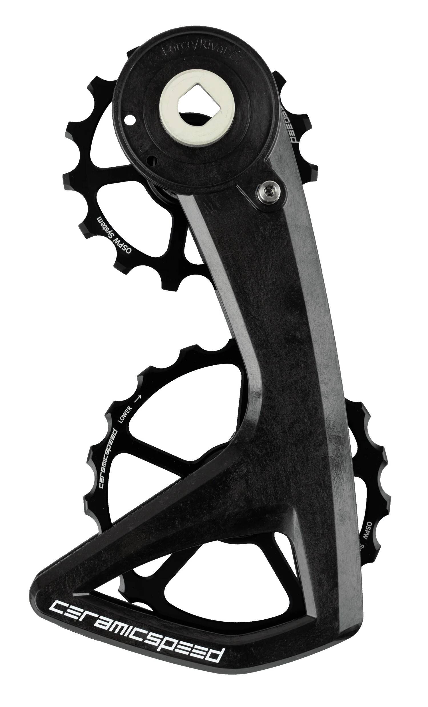 CeramicSpeed OSPW RS 5-Spoke Rulltrissor SRAM Force/Rival E1, 5-Spoke (Svart)