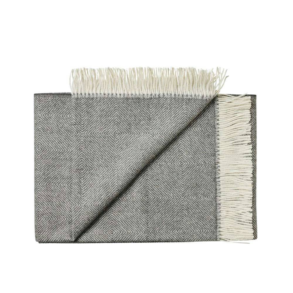 Silkeborg Uldspinderi La Paz Pläd (130x200 cm) Dark Grey