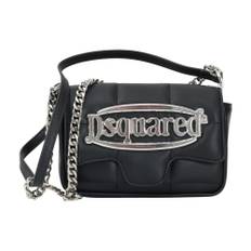 Dsquared2, Taske, Dame, Sort, ONE SIZE, Uld, Elegant Sort Skuldertaske