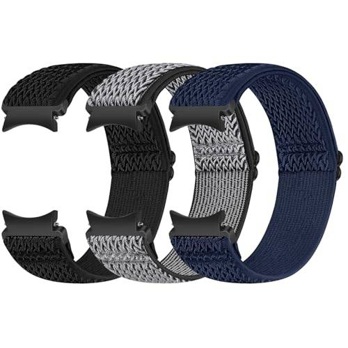 Runostrich Elastiskt armband kompatibelt med Samsung Galaxy Watch 7/6/5/4/FE 40 mm 44 mm/Galaxy Watch 5 Pro/Galaxy Watch 6/4 Classic 43 mm 47 mm 42 mm 46 mm nylon sport klockarmband kvinnor och män