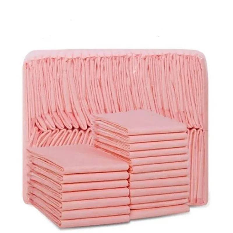 Disposable Puppy Training Pads — Absorbent Quick-Dry Pee Mats for Dogs - pink / 20pcs 60x90cm (20pcs 60x90cm)