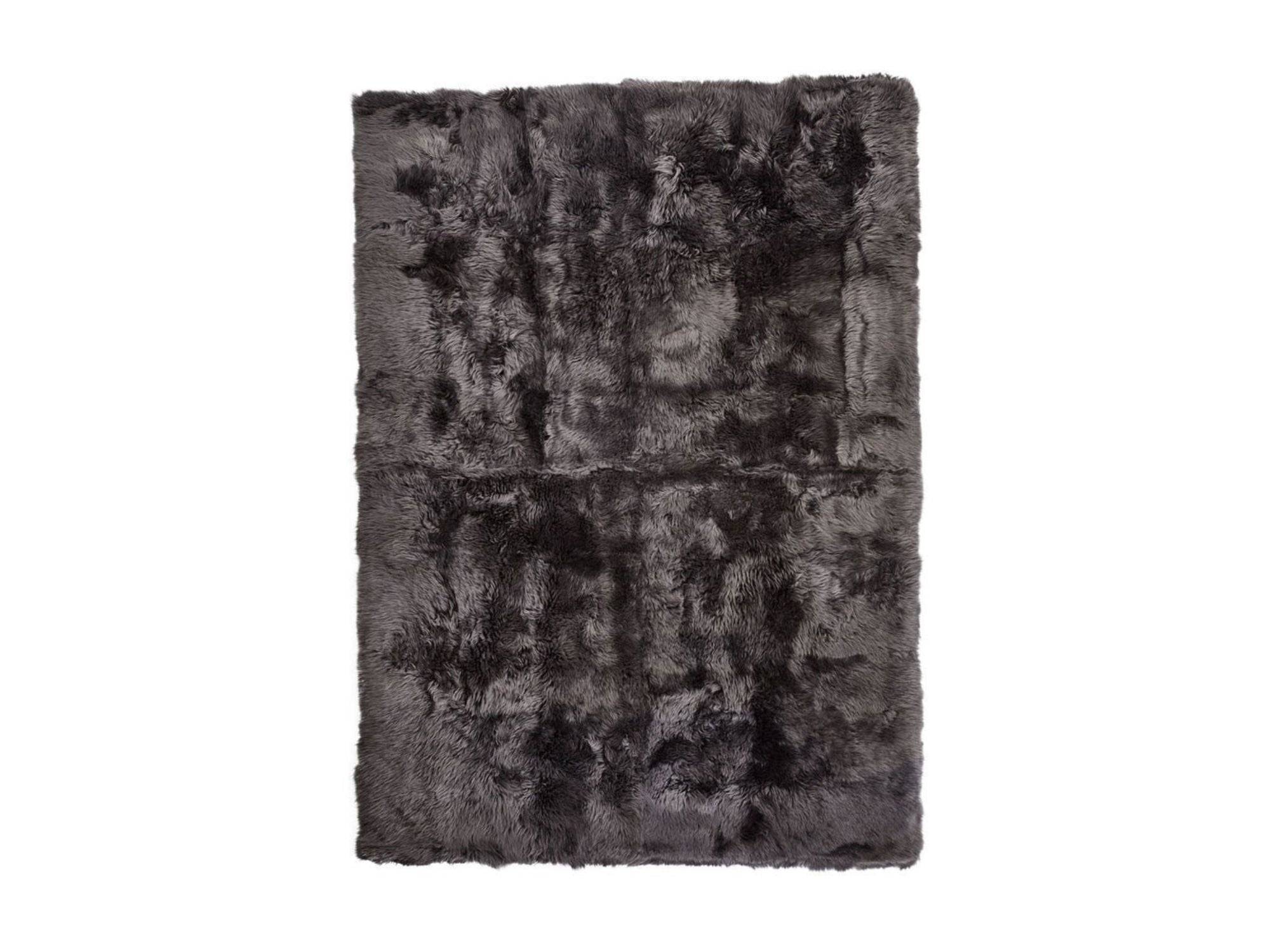 Natures Collection - Langhåret lammeskindstæppe - New Zealand - B120 x L180 cm / Steel