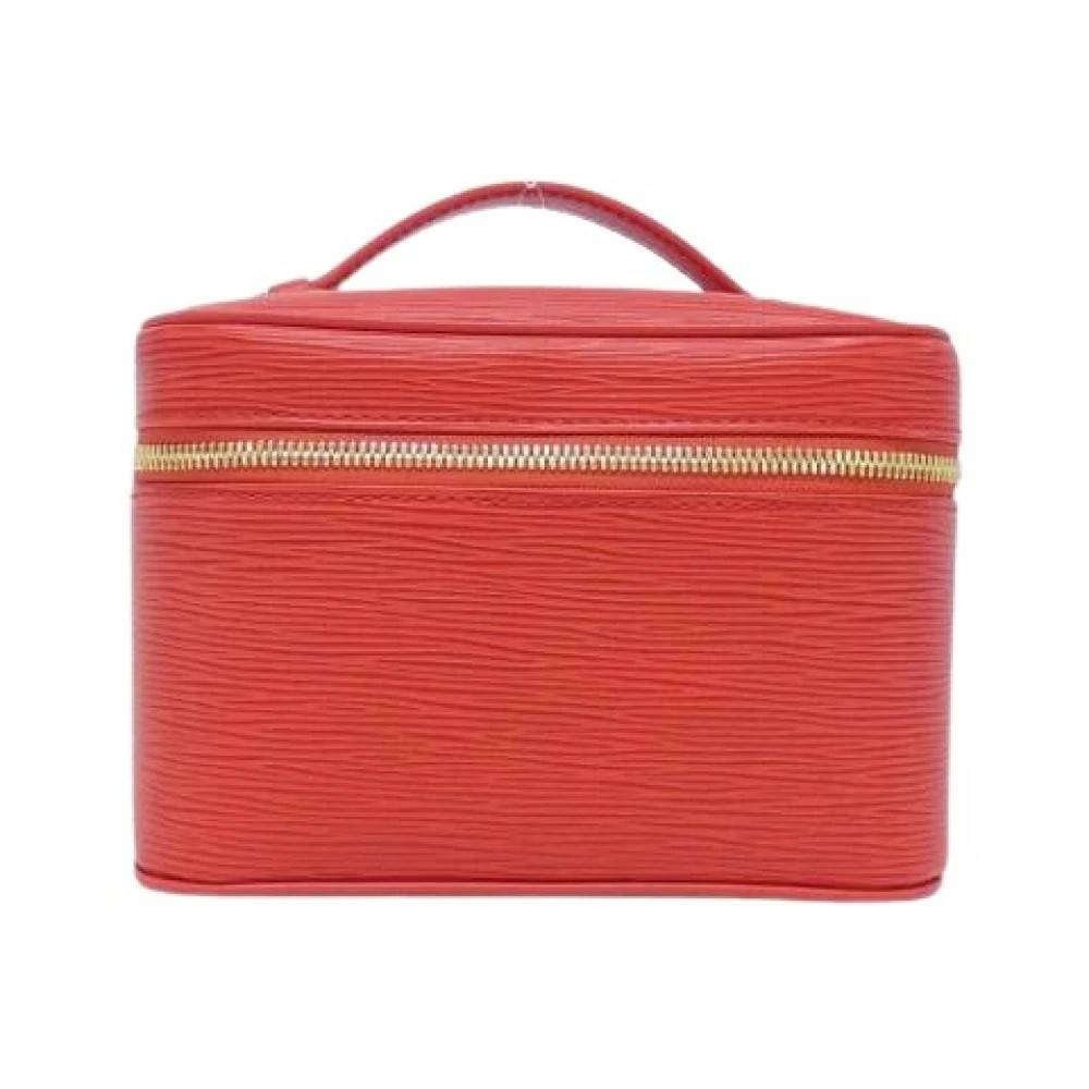 Louis Vuitton Vintage Pre-owned Nice Mini Håndtaske - Vintage - Dame - Rød - ONE SIZE - Uld