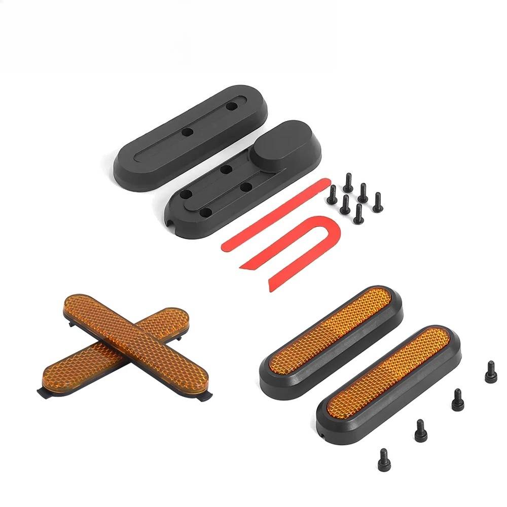 For Xiaomi Mi 4 Electric Scooter front fork side Reflective Stickers Protect Shell Rear Wheel Cover Hub Cap Reflector Parts