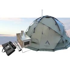 NORTENT Gamme 6 Arctic med innertält & golv + tältkamin-Stål