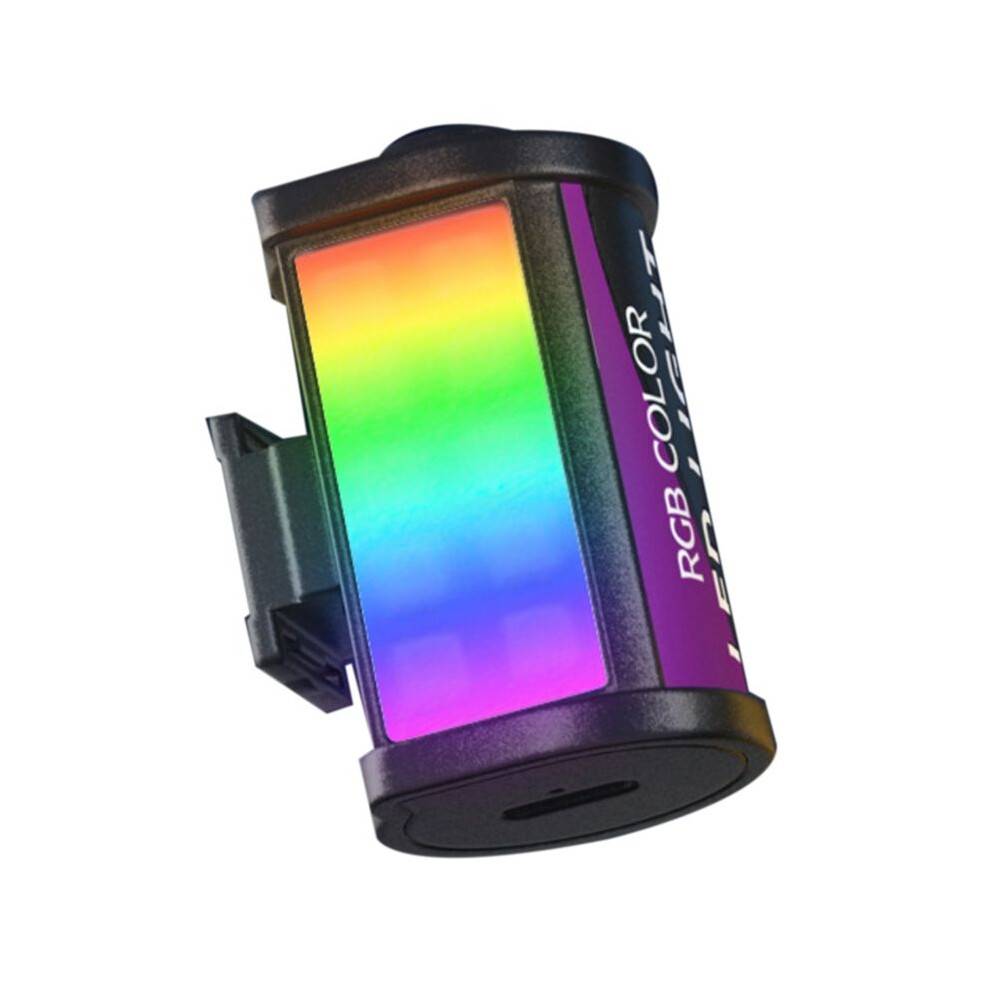 RGB LED Light 400-750nM Camera Fill Light for Camera Lens Photography Vlog Live Streaming with Cold Shoe Mount.