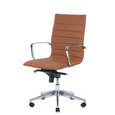 Kontorstol Prestige mellem ryg, cognac brun