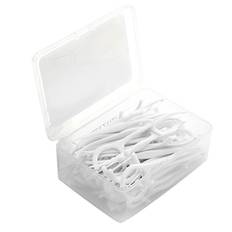 50Pcs Floss Picks Gentle Effective Cleaning Portable Dental Flossers for Home Outdoor