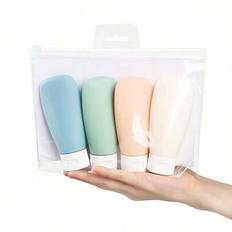 1pc/4pcs/1set Silicone Leakproof Travel Bottle Set Portable Refillable Squeeze Containers For Shampoo Lotion Toiletries Travel Bottle Set On-The-Go Re - Multicolor - 1 Random Color Expensive Logistics Order With Caution,4pcs/1set,3set (A+B+C),3set (random Style)