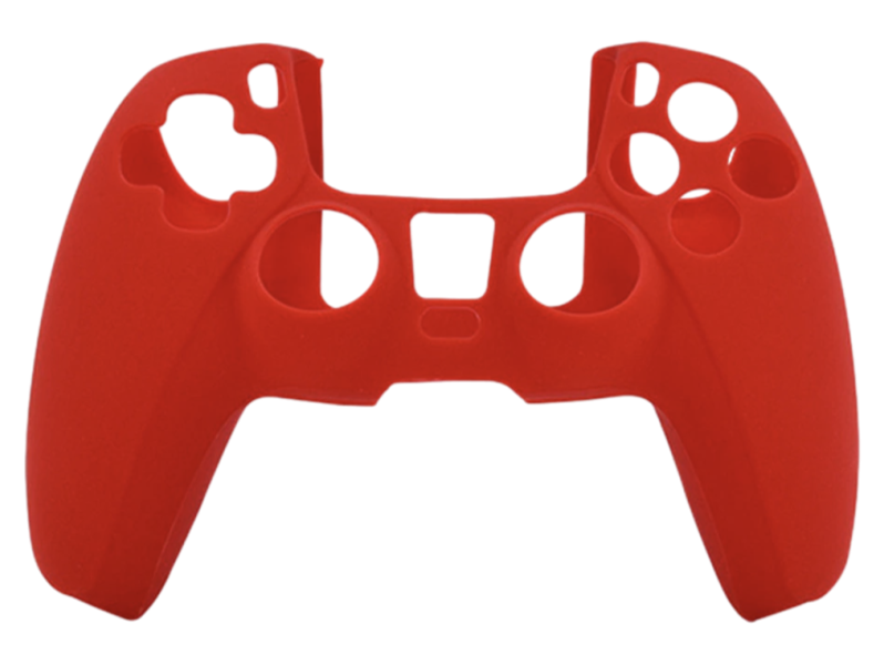 PS5 Controller Sleeve i rød silicone