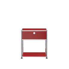 USM - USM Haller Nightstand P2 - USM Ruby Red - Sengeborde - Fritz Haller,Paul Schärer - RØD - Metal