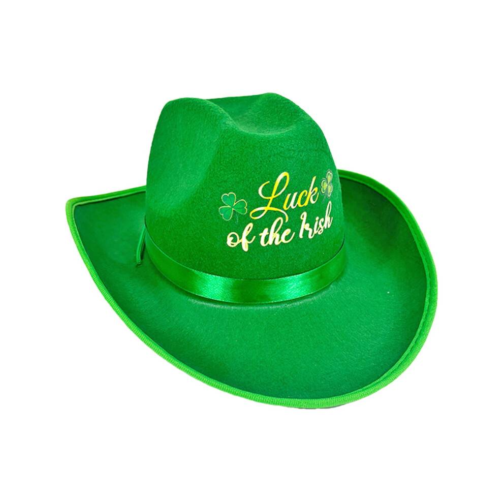 Grøn fløjls tophat til St. Patricks Day
