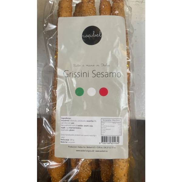 "GRISSINI MED SESAM" - 200gr.. - ITALIEN