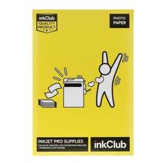 inkClub Halvblankt fotopapir, 50 dobbeltsidede A4-ark, 220 g PS4SGD