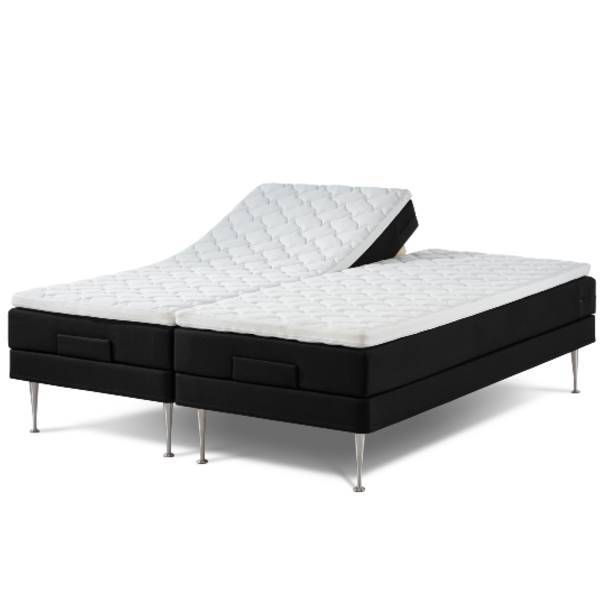 Lama First elevationsseng - 160x200cm - Sort - Fast og fast.