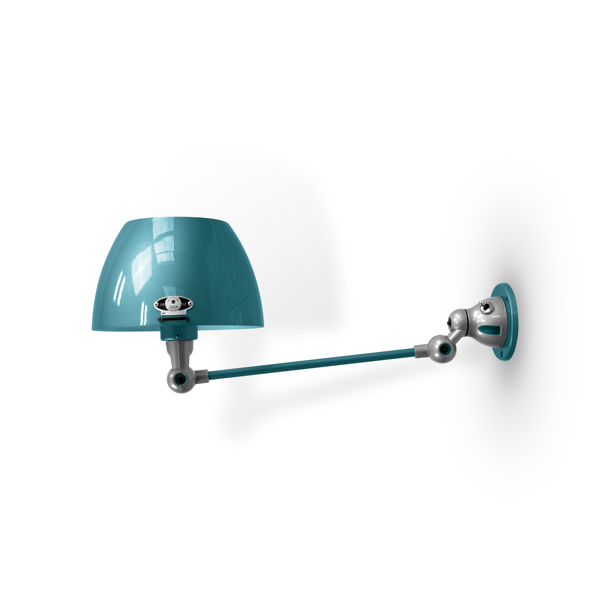 Aicler AIC301 væglampe fra Jieldé - Ocean blue / Poleret/blank