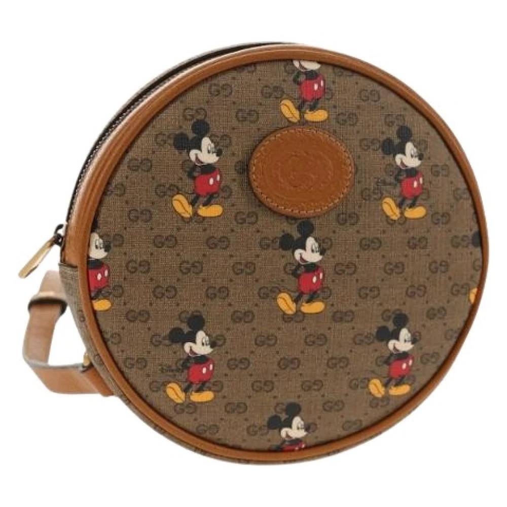 Gucci Vintage Pre-owned Micro Small GG Canvas Rygsæk - Vintage - Dame - Brun - ONE SIZE - Uld