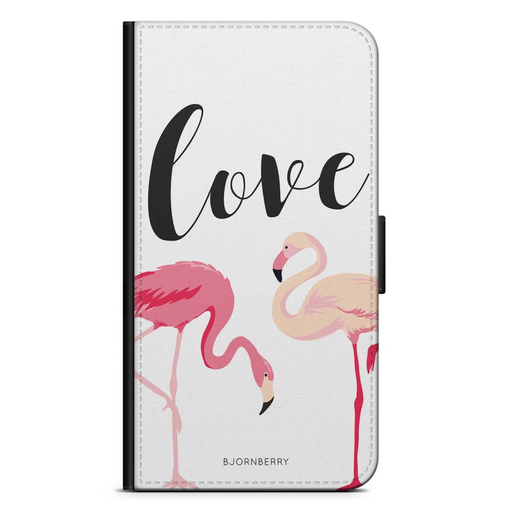 Samsung Galaxy S20 FE Plånboksfodral - Love Flamingo | Mobilskal & Mobilfodral BJORNBERRY