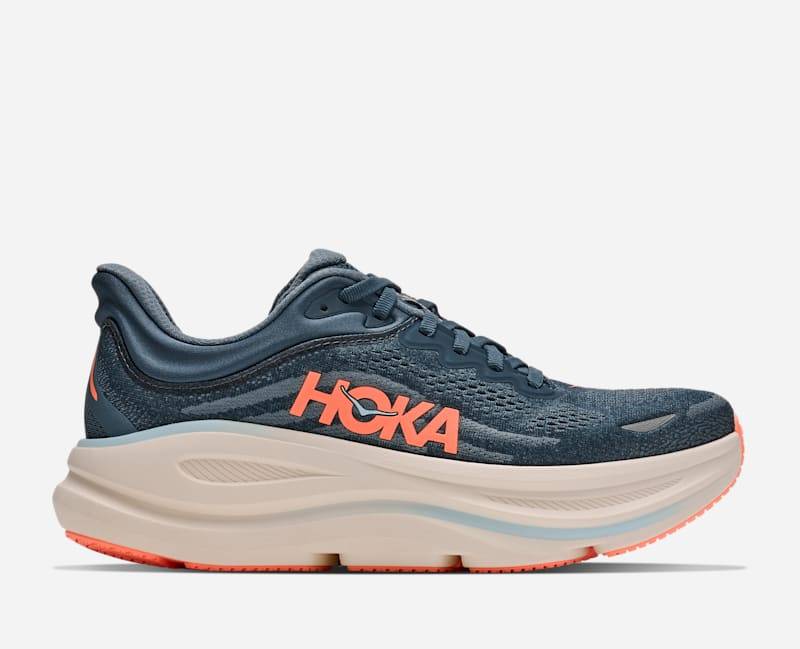 HOKA Bondi 9 Schuhe für Damen in Faded Navy/Slate Blue Größe 39 1/3 | Straße