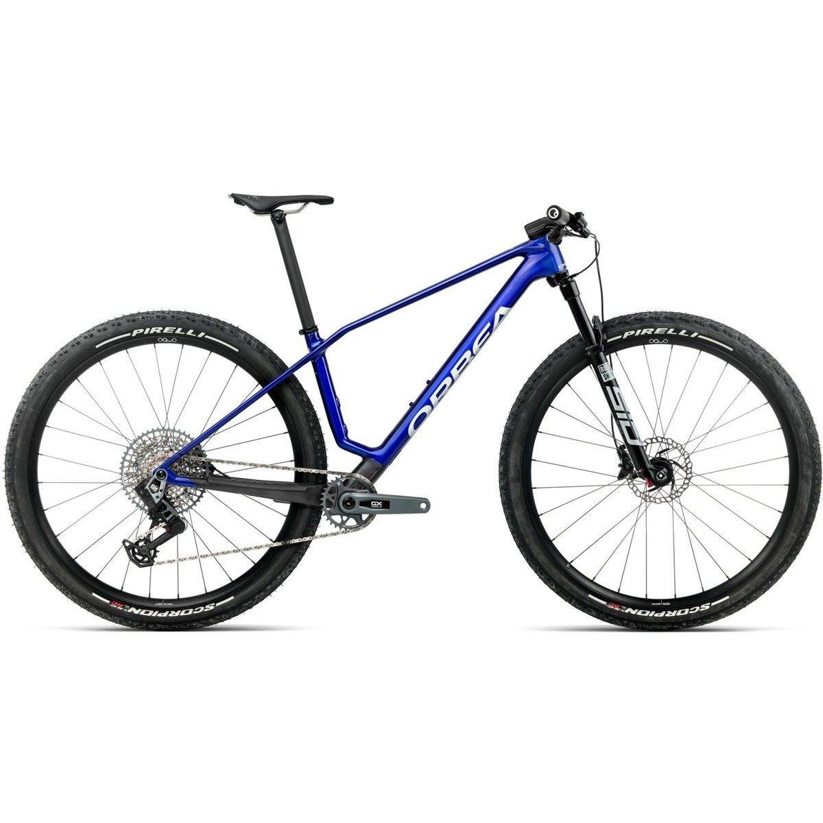 Hardtail MTB Orbea Alma M-Pro GX AXS Cobalt Blue/Carbon Raw (XL)