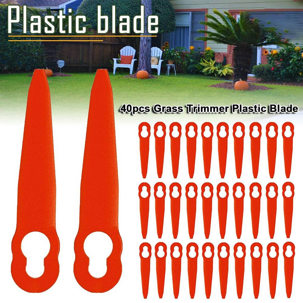 40pc Grass Trimmer Plastic Blade For STIHL PolyCut 2-2 Cordless Strimmer Replacement Plastic Blade Garden Repair Tool Accessorie
