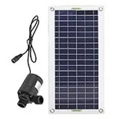Focket Solar Fountain Pump Kit, 12V 30W Polysilikon Solpanel och Solar Bird Bath Fountain Pump, Outdoor Solar Water Fountain Pump för Dammar, Trädgård, Akvarium, Pool