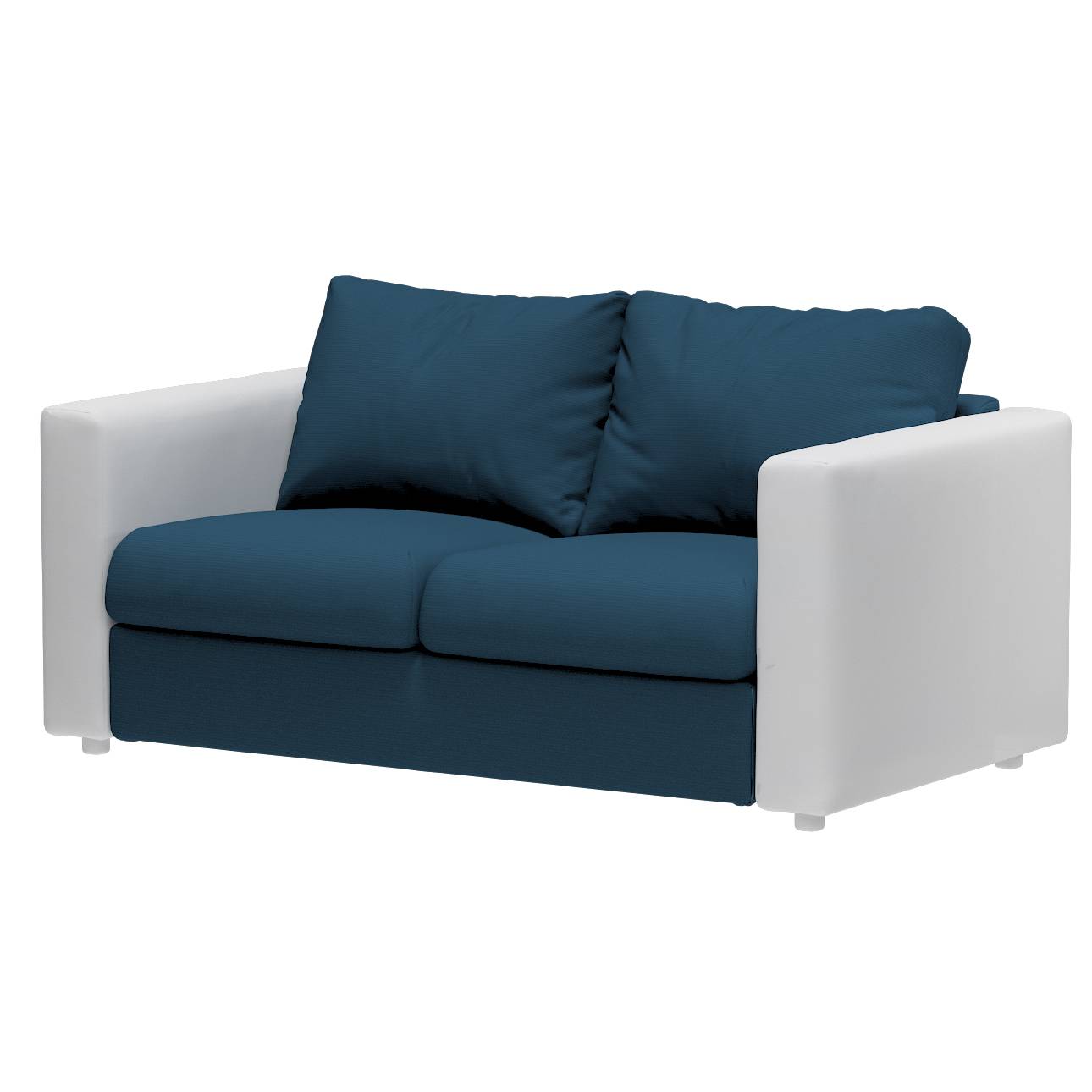 Vimle betræk 2-pers. sofa u.armlæn, Blå, 141 x 98 x 83 cm, Cotton Panama