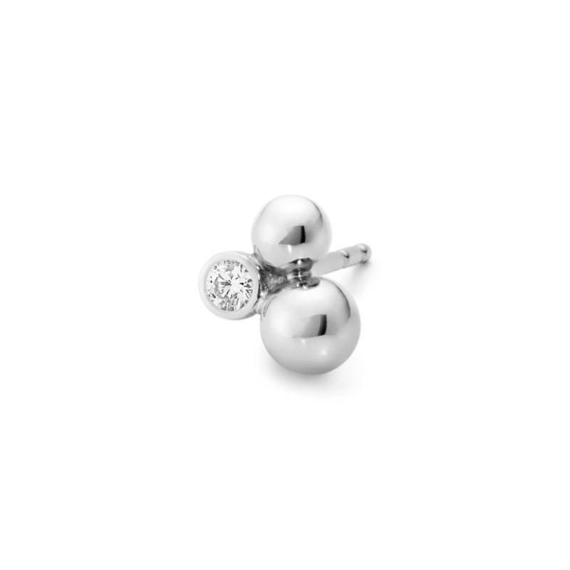 Moonlight grapes earring stud silver
