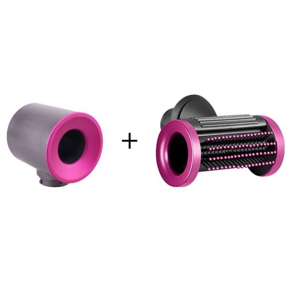 Dyson Airwrap adapter 2-pack — konverterar Airwrap-tänger till Supersonic hårfön, kompatibelt med Dyson HS01 HS05 Rose red