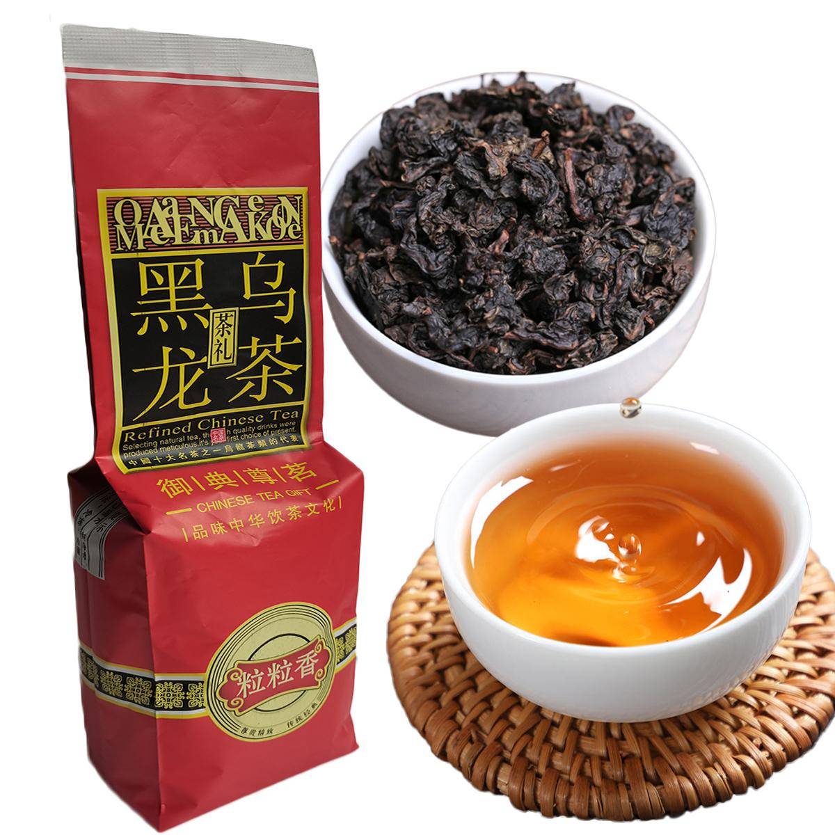 Kinesiskt svart oolongte 250 g ekologiskt örtte Hälsosam grön mat röd