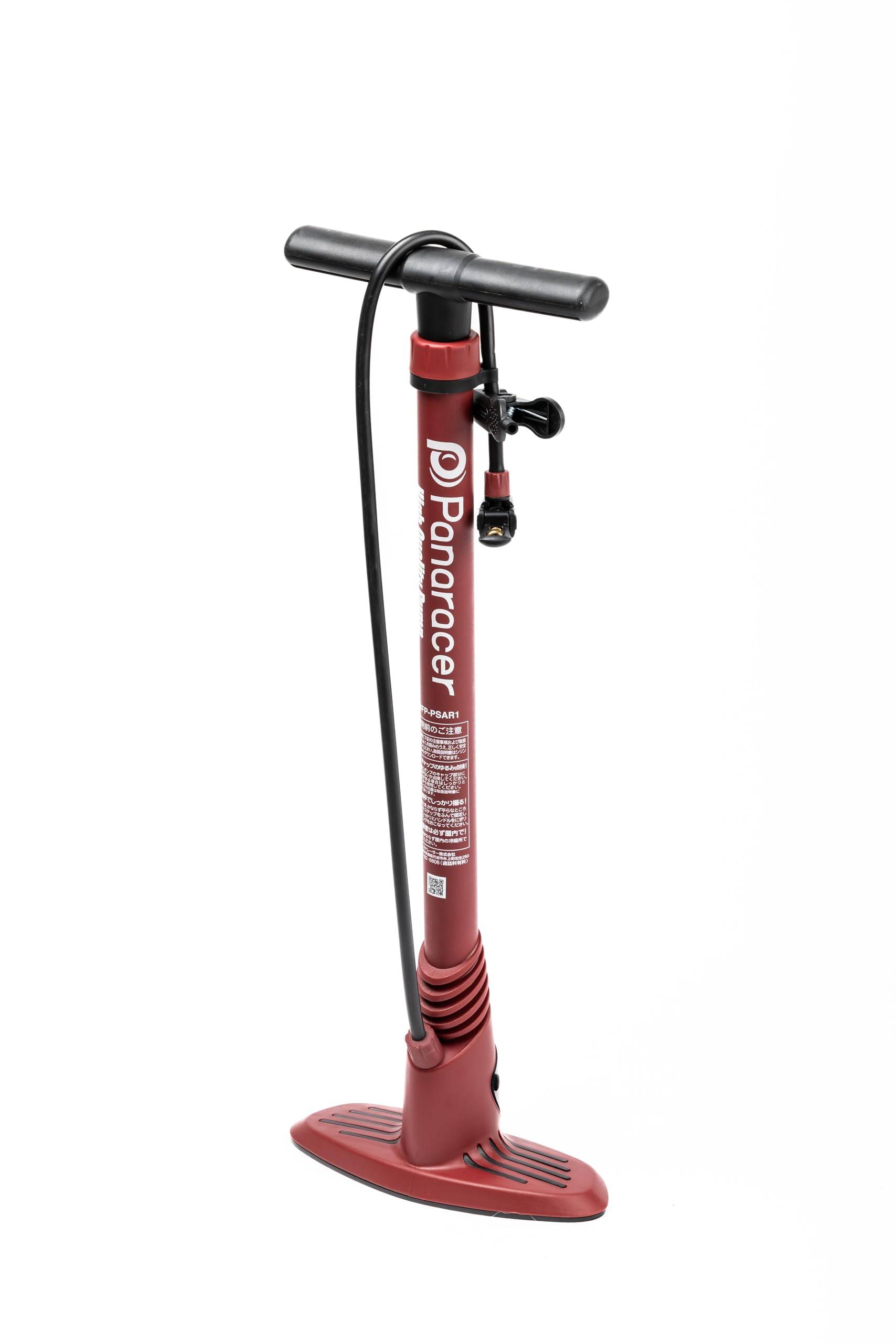 Panaracer Bicycle Inflator Compatible with All Valve Adapter Included Red Resin Ball/Float BFP-PSAR1 röd