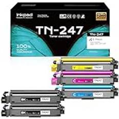 iNKPAD TN243 TN247 CMYK kompatibel toner för Brother MFC L3750CDW TN243CMYK MFC-L3750CDW DCP-L3550CDW DCP-L3510CDW MFC-L3770CDW MFC-L3710CW HL-L3210CW 30CDW TN-247BK TN-243 TN-243BK TN243