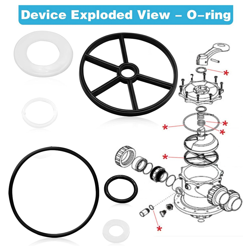 Promotion! Pool Filter Parts Spider Gasket Kit, SPX0714L O-Ring Vari-Flo XL Valve SP0714T Pool Pump Parts For Hayward Sand Filte