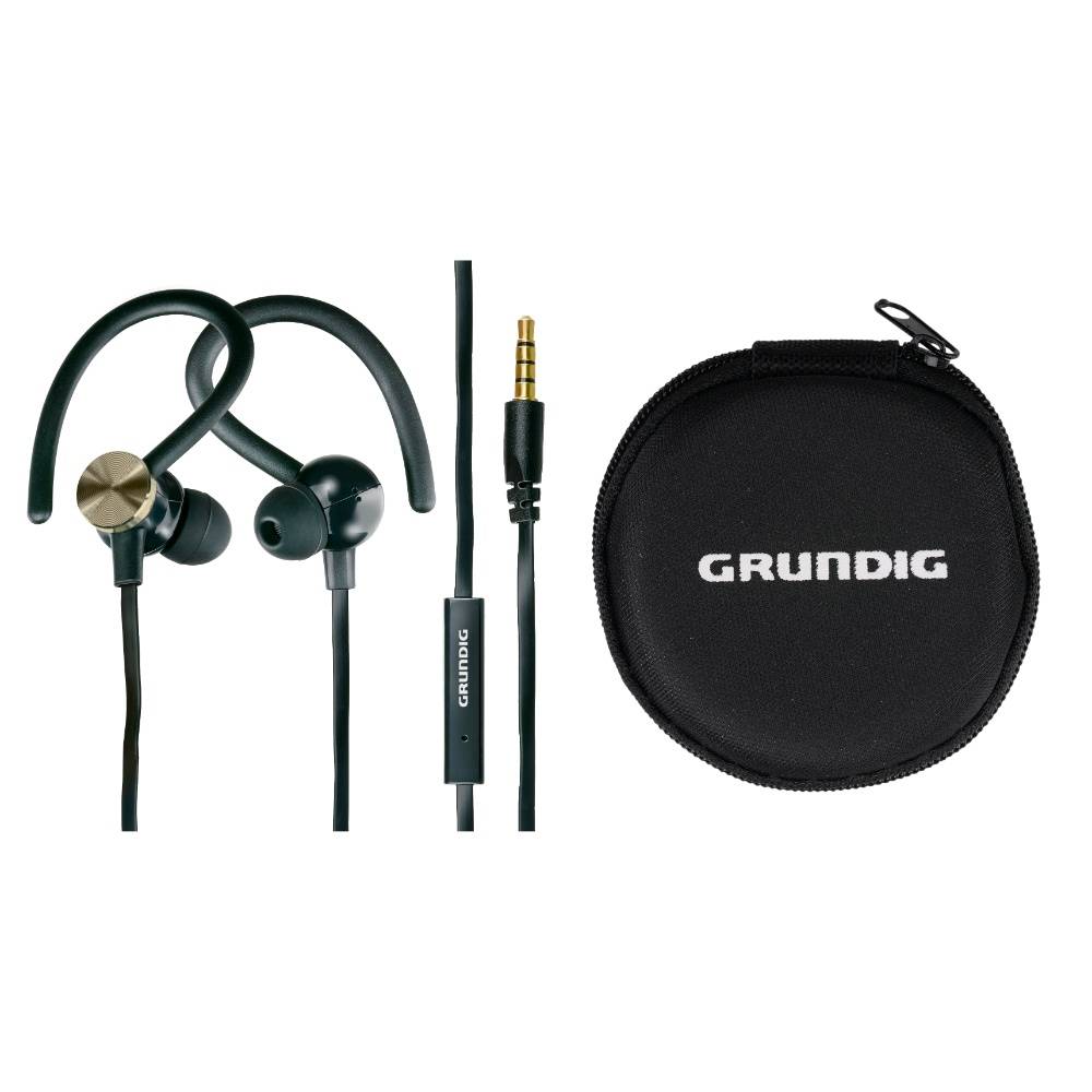 Grundig Sports høretelefoner med ørebøjle og 3.5mm stik