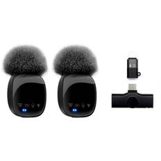 Moobio Pro Wireless Lavalier Microphone x2