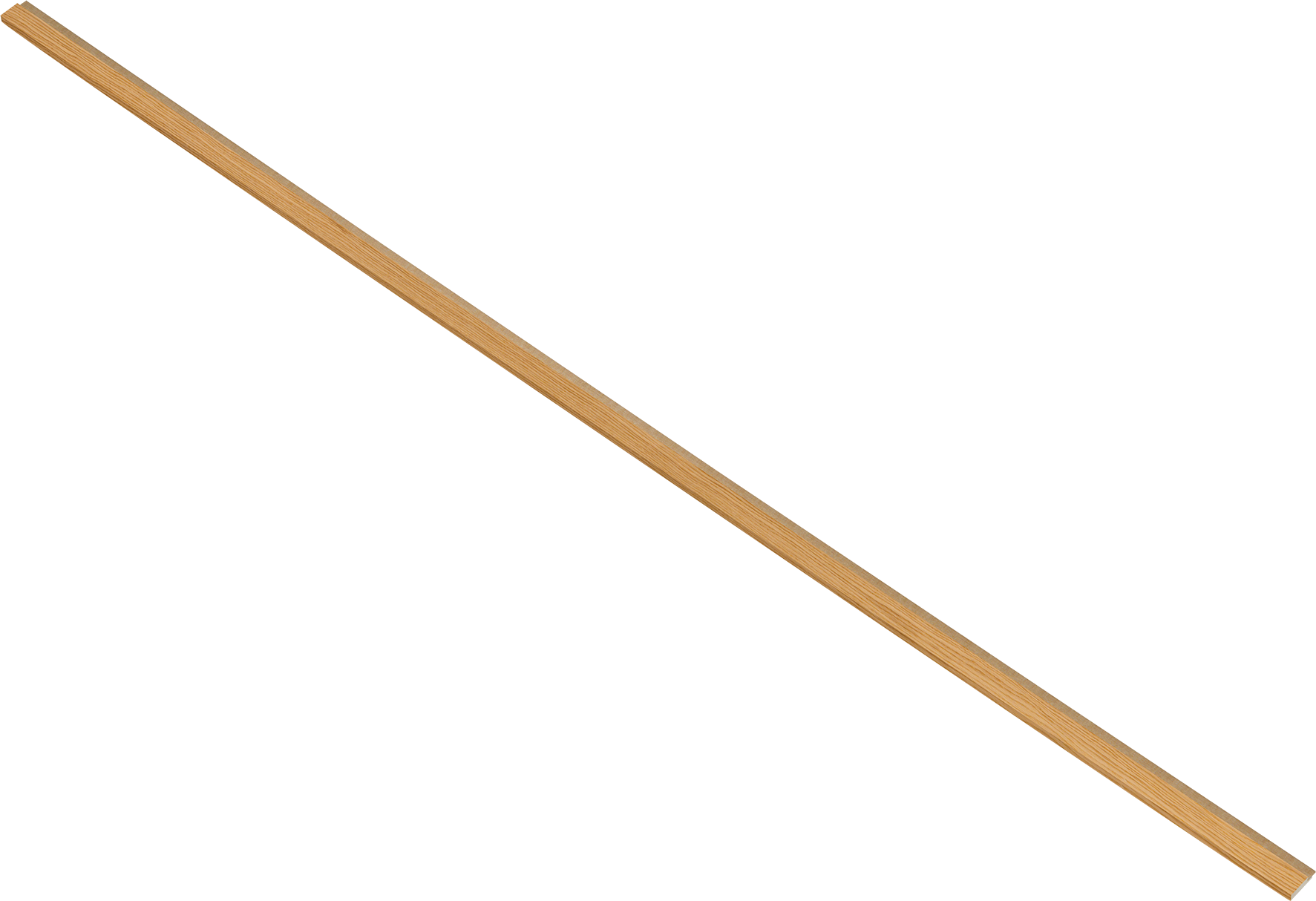 I-wood afslutningsliste eg klar olie lys mdf med brun filt 16x42x2400mm