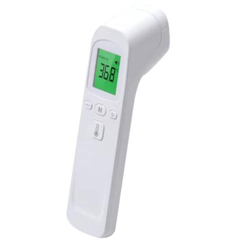 Panntermometer, LCD -skärm Instant exakt läsning Digital termometer med feberalarm, ° C /° F Switchable Ingen touchfebertermometer för vuxna och barn, febertermometer