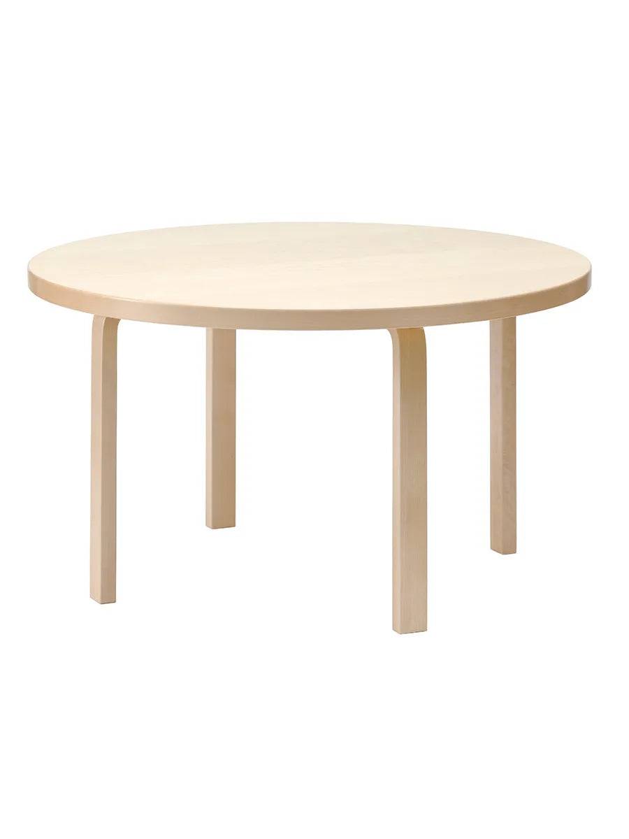 Aalto Table Round 91, Ø125 cm fra Artek Birk - Jacobsen Plus