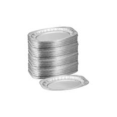 Serveringstallrikar i aluminium, set om 100