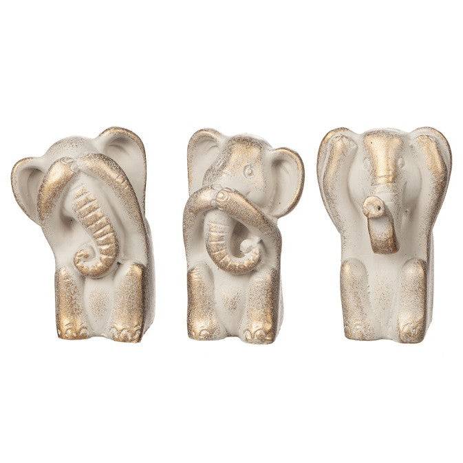 Dekoration Elefant 3-p 10cm