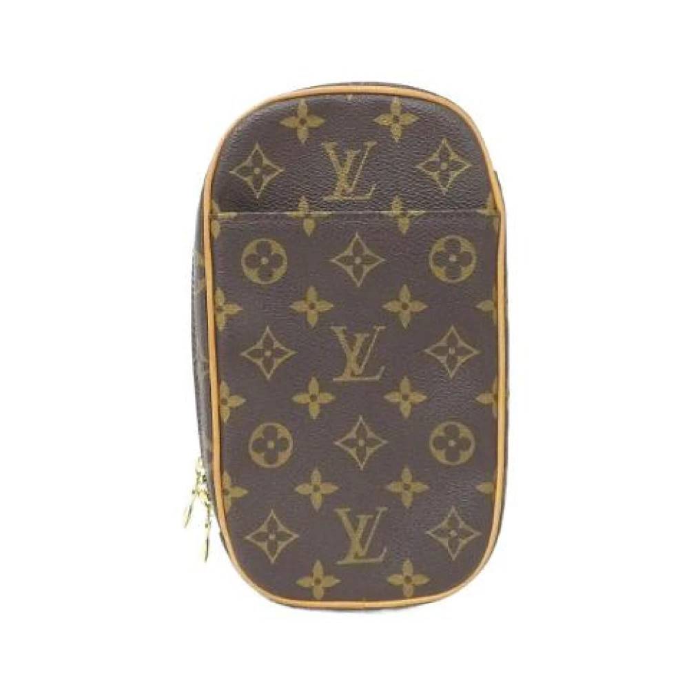 Louis Vuitton Vintage Pre-owned Monogram Pochette Gange Skuldertaske - Vintage - Dame - Brun - ONE SIZE - Uld