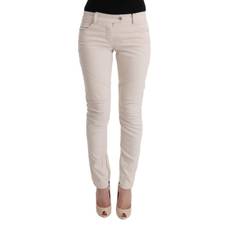 Ermanno Scervino Chic White Slim Fit Denim Treasure