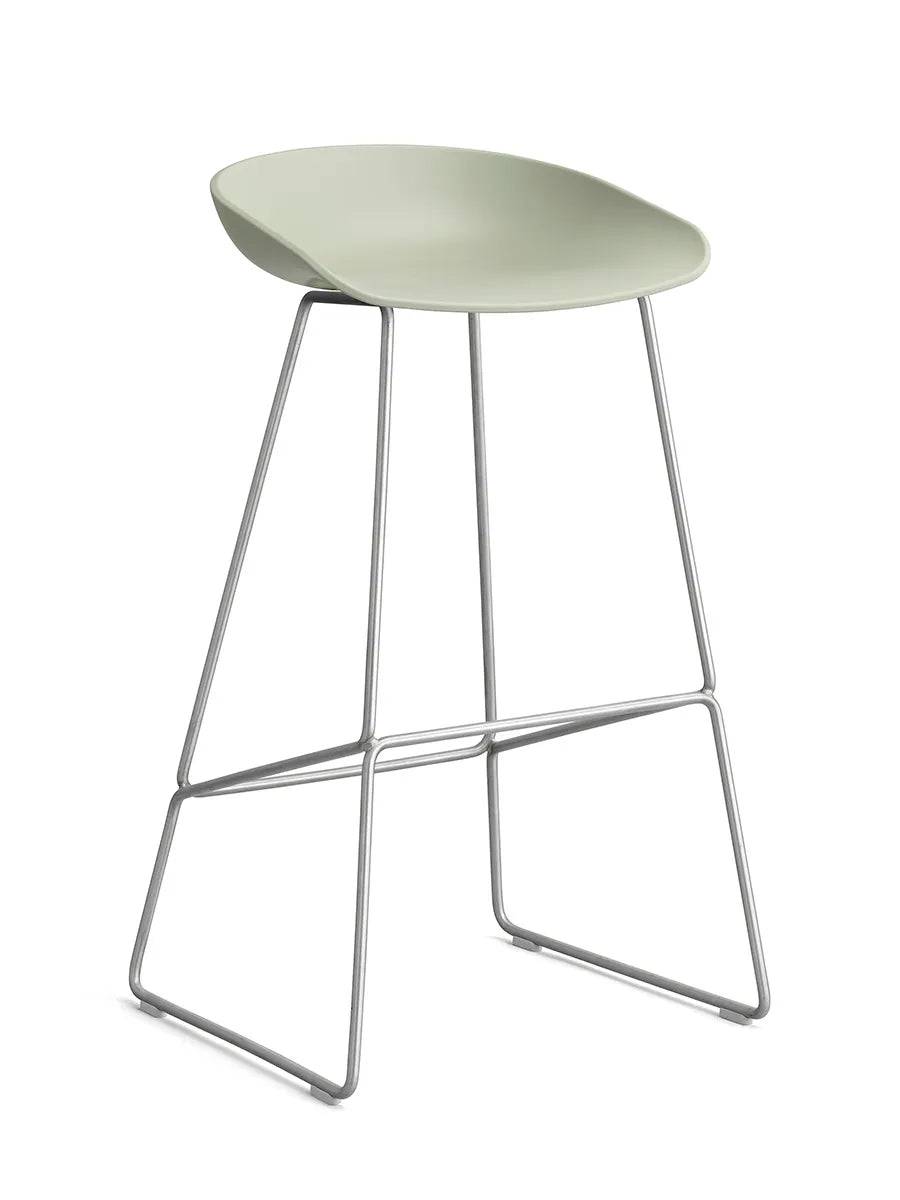 About a Stool AAS38 fra Hay Høj - B 50 x D 48 x H 75-86 cm / Pastel green / Rustfrit stål - Jacobsen Plus