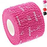 WARM BODY COLD MIND Weightlifting Thumb Tape – Hook Grip Tape för Powerlifting, Cross Training, Gym, Träning, Viktlyftning, Atletisk Fingertape (6 Rullar Rosa)