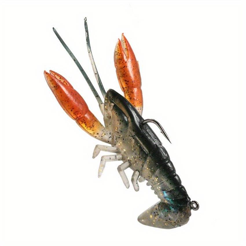 1pc Fishing Lure Bait 6.5cm 12g Soft Fake Crawfish Shrimp Bait Artificial Lure Bait Pesca