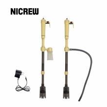 Nicrew elektrisk akvarium grus renare vatten filter tvättmaskin sifon vakuum vatten pump för akvarium akvarium rengöring tillbehör - Batteriversion