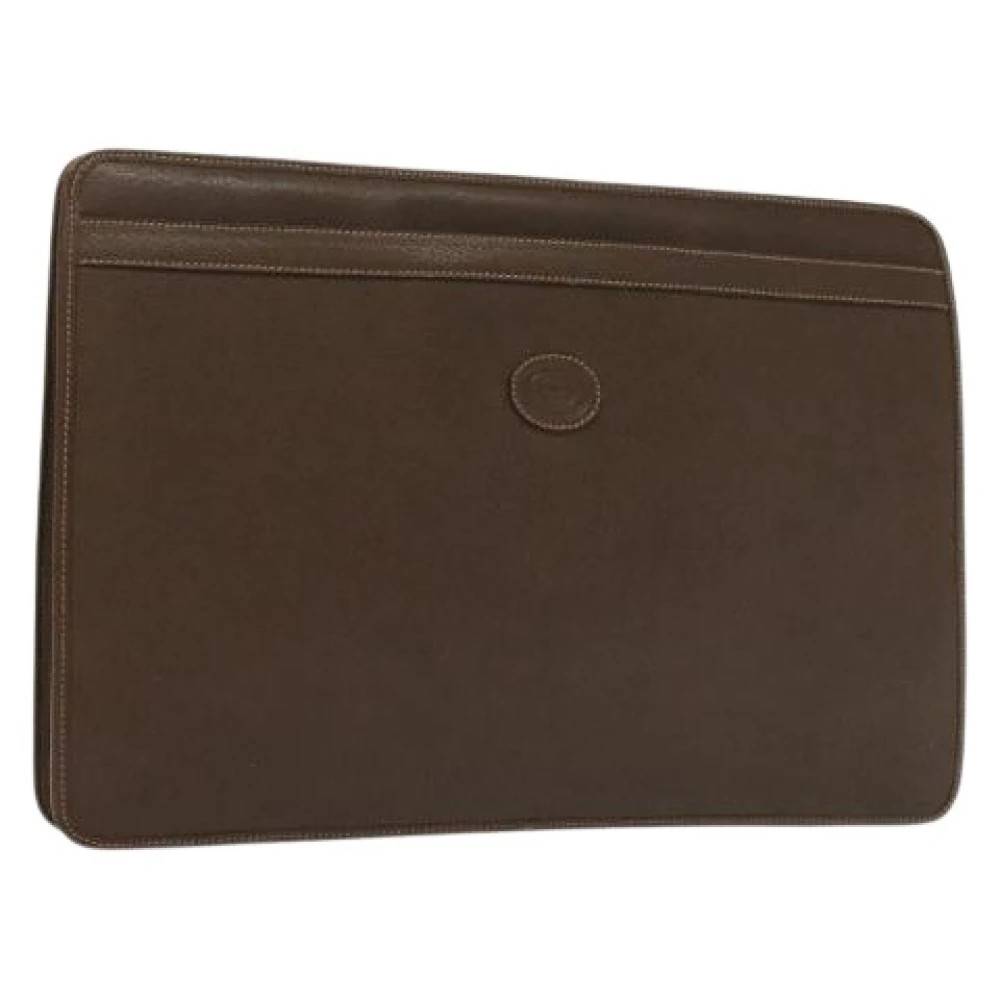 Gucci Vintage Pre-owned Læder Clutch - Vintage - Dame - Brun - ONE SIZE - Læder