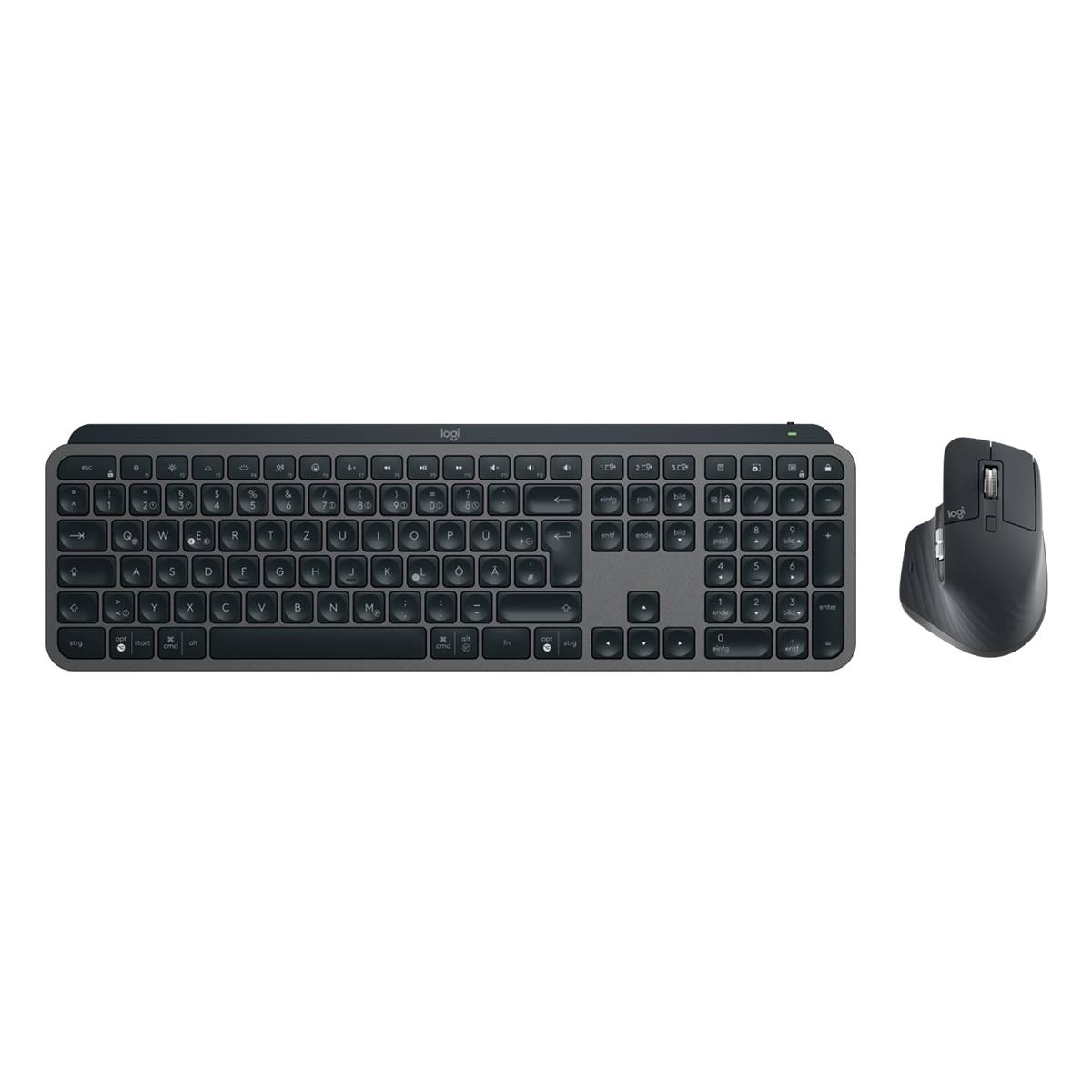 Logitech MX Keys Combo Tastatur & MX Master 3 Maus für MAC & Windows - Deutsch (QWERTZ) Space Grey