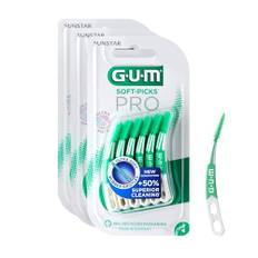 GUM SOFT-PICKS PRO Interdentalreiniger | gebogene Form für leichten Zugang zu schwer zugänglichen Stellen | sanfte Wirkung für empfindliches Zahnfleisch ([L - 3x60])